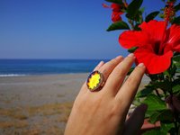 Queen of Hearts - Mood Ring - 25x18 mm - Sterling Silver 925