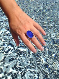 Queen of Grace - Mood Ring - 25x18 mm - Sterling Silver 925
