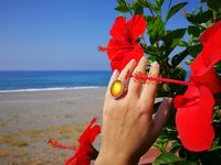 Queen of Avalon - Mood Ring - 25x18 mm - Sterling Silver 925