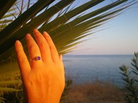 Princess of the Light - Mood Ring - 6 mm - Sterling Silver 925 - AAA Crystal Quartz