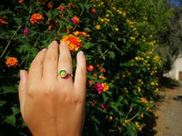 Duchess of the Silver Light - Mood Ring - 8 mm - Sterling Silver 925 - AAA Crystal Quartz