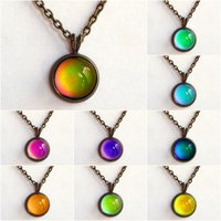 Secret Colors of Joy - Mood Necklace - 12 mm - Brass