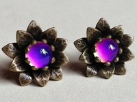 Fairies of the Flower Kingdom - Mood Stud Earrings - 6 mm - Brass