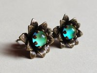 Fairies of the Flower Kingdom - Mood Stud Earrings - 6 mm - Brass
