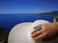 Secret Crown Princess to the Throne - Mood Ring - Adjustable - 18x13 mm - Brass