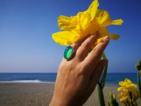 Queen of Avalon - Mood Ring - 25x18 mm - Sterling Silver 925
