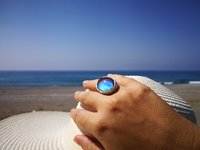 Queen of Avalon - Mood Ring - 25x18 mm - Sterling Silver 925