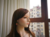 Golden Fire of Youth - Mood Earrings - 18x13 mm - 24k Gold Plated Sterling Silver 925