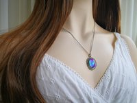 Princess of Summer - Mood Necklace - 18x13 mm - Brass
