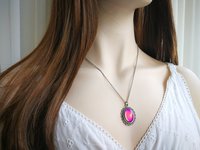 Princess of Summer - Mood Necklace - 18x13 mm - Brass