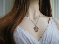 Roses of Love - Mood Necklace - 14x10 mm - Brass