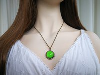 Loving Sun - Mood Necklace - 20 mm - Brass