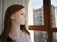 Golden Fire of Youth - Mood Earrings - 18x13 mm - 24k Gold Plated Sterling Silver 925