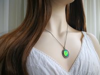Princess of Summer - Mood Necklace - 18x13 mm - Brass