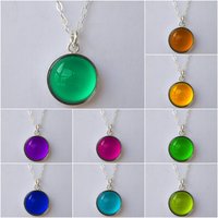 Lady of Celestial Nobility - Mood Necklace - 6,8,10,12,13 mm - Sterling Silver 925