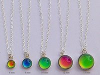 Lady of Celestial Nobility - Mood Necklace - 6,8,10,12,13 mm - Sterling Silver 925