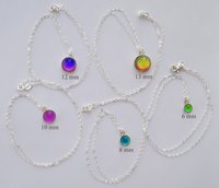 Lady of Celestial Nobility - Mood Necklace - 6,8,10,12,13 mm - Sterling Silver 925