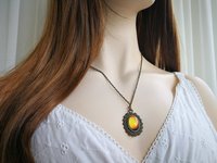 Secret Princess of Zanzibar - Mood Necklace - 18x13 mm - Brass
