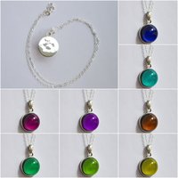 Rising Sun - Mood Necklace - 16 mm - Sterling Silver 925