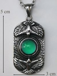Power of Freedom - Mood Necklace for Men - 12 mm - Stainless Steel