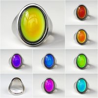 King of Gentlemen - Mood Ring - 18x13 mm - Stainless Steel