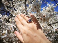 Princess of Mystery - Mood Ring - 9 mm - Sterling Silver 925 (pure or gold plated) - AAA Crystal Quartz