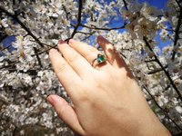 Princess of Mystery - Mood Ring - 9 mm - Sterling Silver 925 (pure or gold plated) - AAA Crystal Quartz