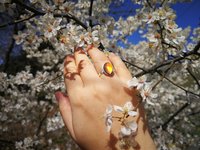 Princess of the Crystal Seas - Mood Ring - 14x10 mm - Sterling Silver 925 (pure or gold plated) - AAA Crystal Quartz