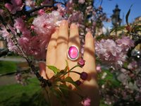 King of Gentlemen - Mood Ring - 18x13 mm - Stainless Steel - smooth AAA Crystal Quartz