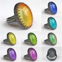 All for Love - Mood Ring - 25x18 mm - Sterling Silver 925