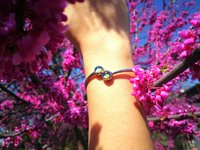Twin Stars of the Garden of Seramis - Adjustable Mood Bangle - 8 mm - Stainless Steel - AAA Crystal Quartz - world premiere