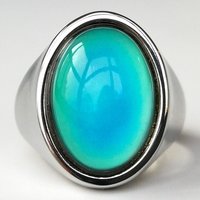 King of Gentlemen - Mood Ring - 18x13 mm - Stainless Steel