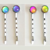 Scepters of Luck - 4 Mood Hair Pins - 10 mm - Brass