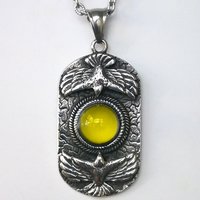 Power of Freedom - Mood Necklace for Men - 12 mm - Stainless Steel