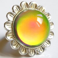 Silver Sunrise of Beauty - Mood Ring - 20 mm - Sterling Silver 925
