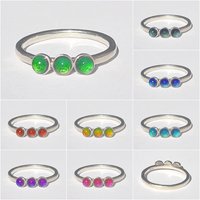 Three Wishes - Mood Ring - 4 mm - Sterling Silver 925 - AAA Crystal Quartz