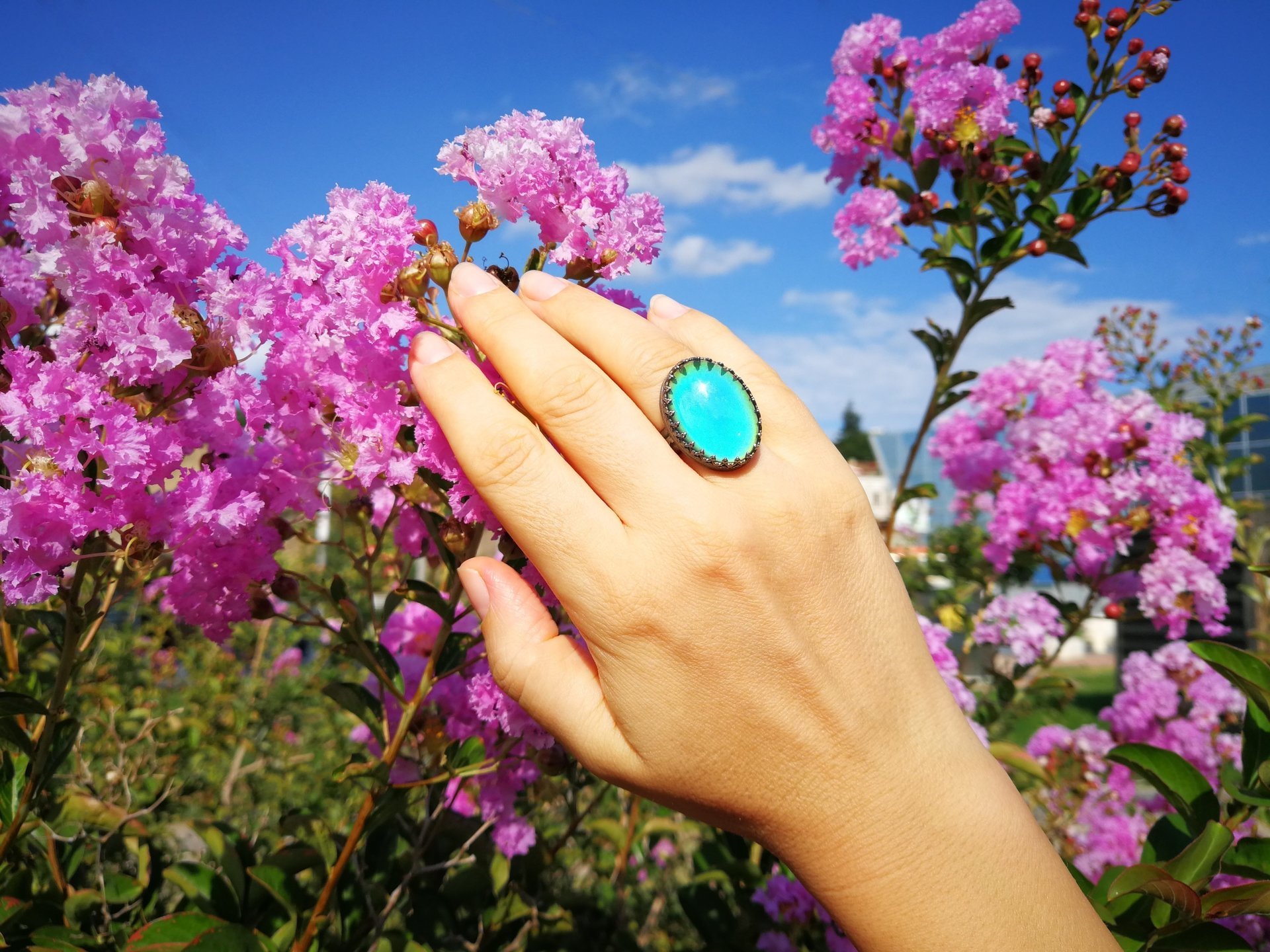 All for Love - Mood Ring - 25x18 mm - Sterling Silver 925