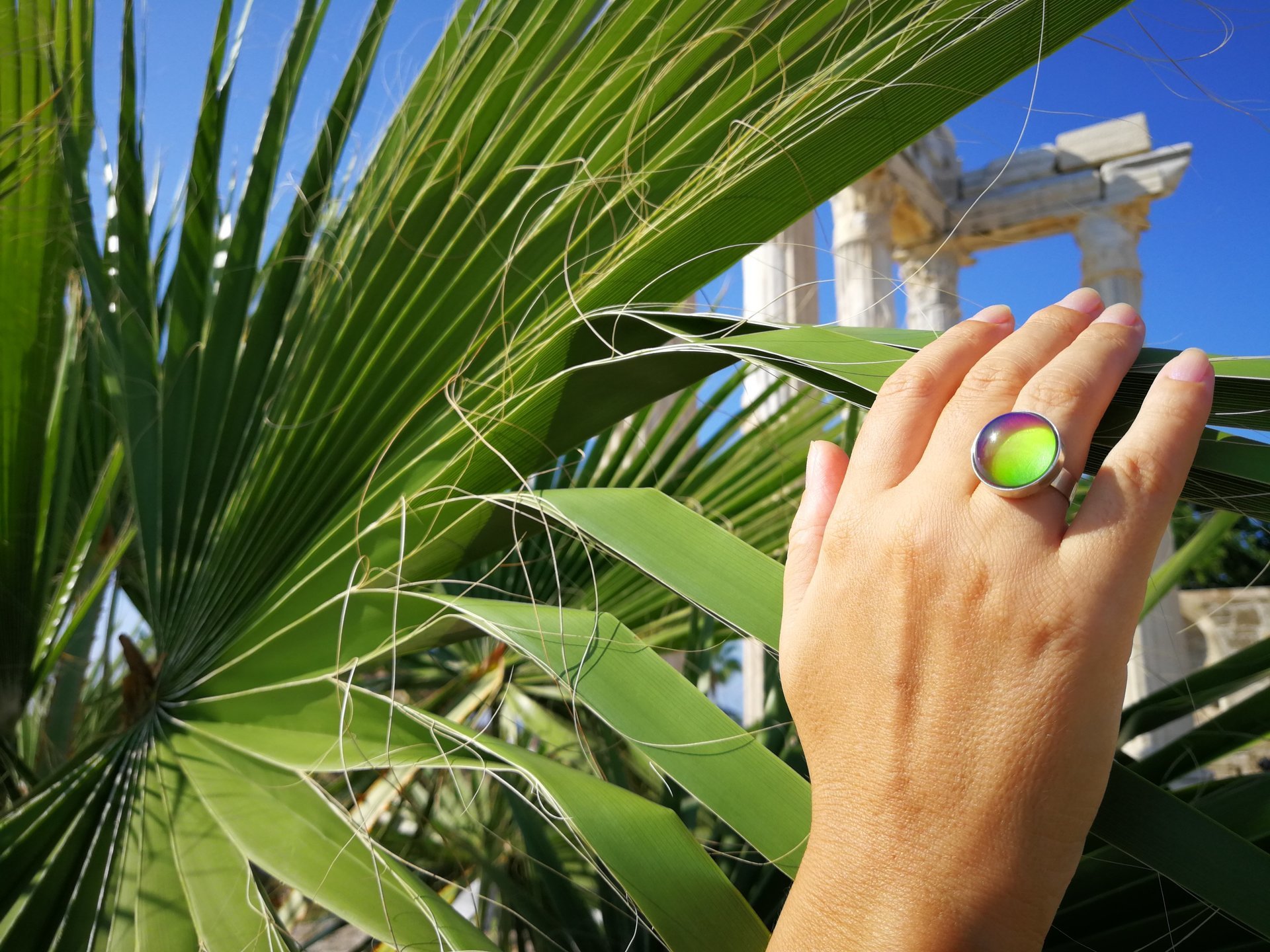 Princess of Dreams - Mood Ring - 17 mm - Sterling Silver 925