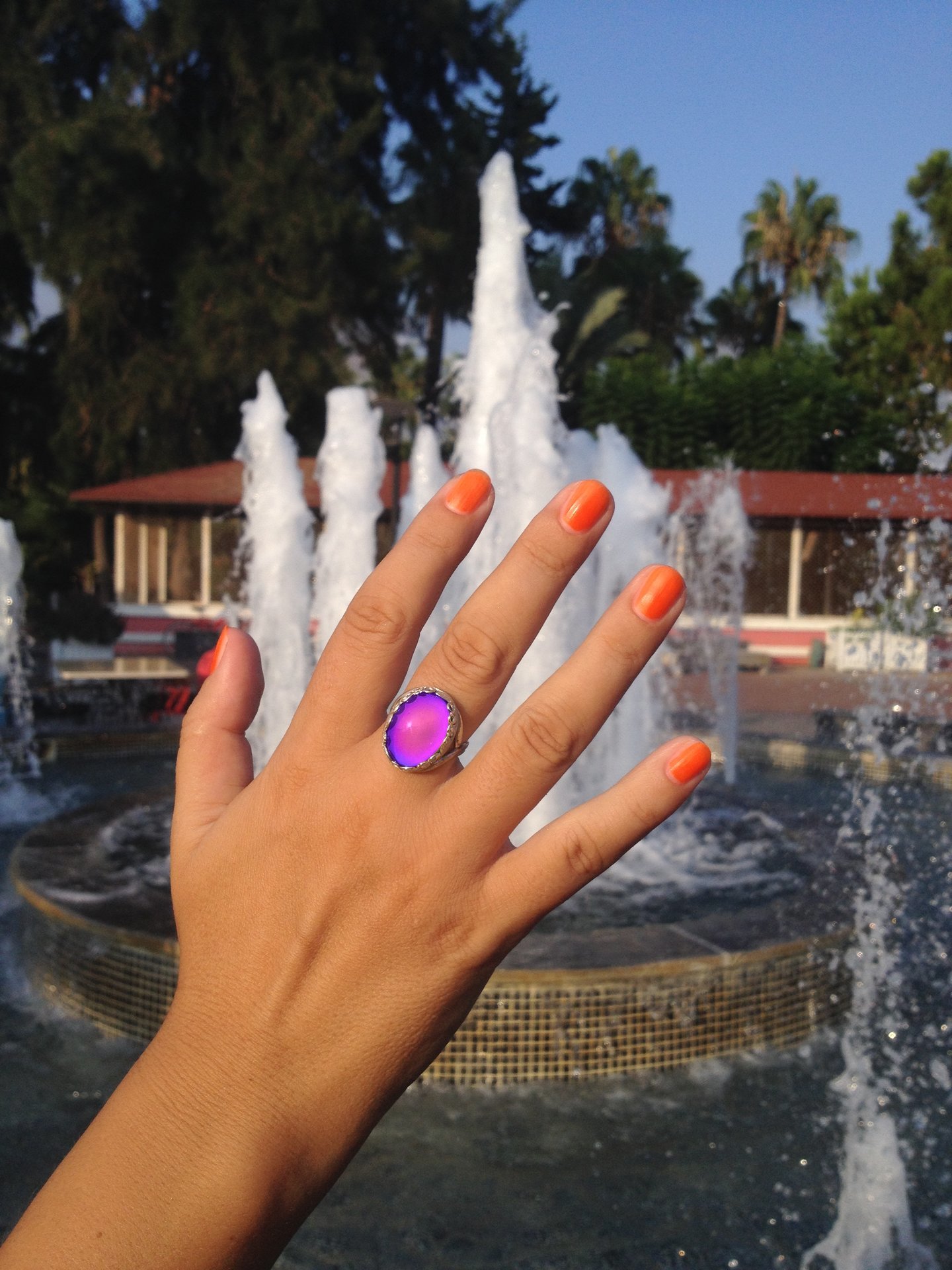 Silver Blossom of Light - Mood Ring - Adjustable - 18x13 mm - Sterling Silver 925