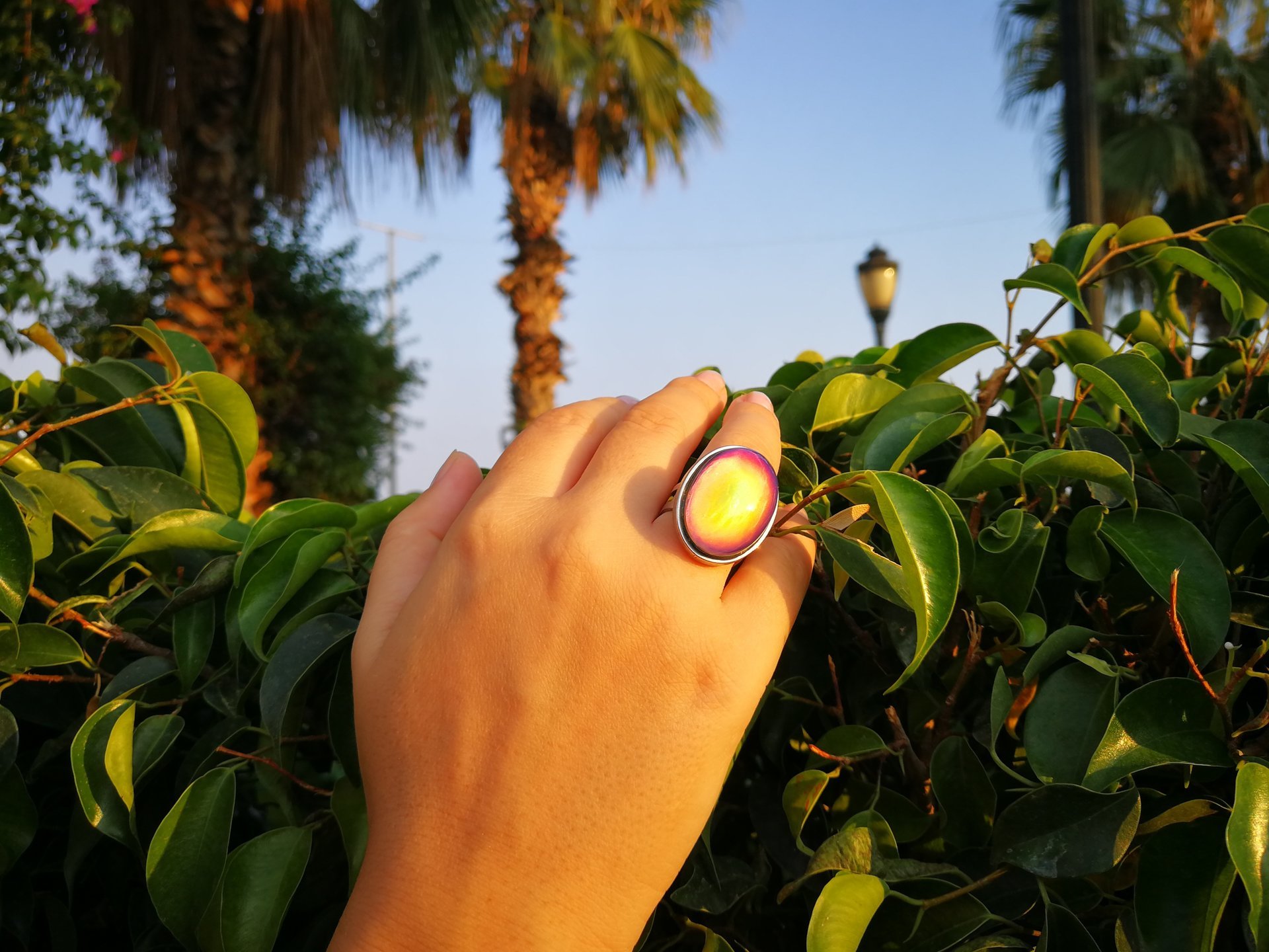 Queen of Destiny - Mood Ring - Adjustable - 25x18 mm - Stainless Steel