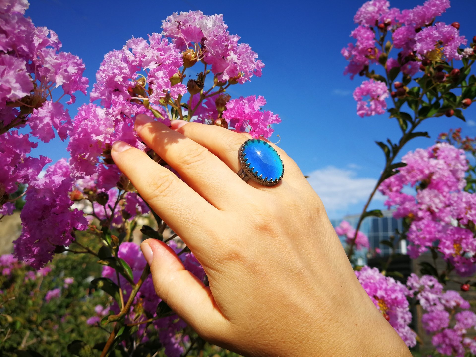 All for Love - Mood Ring - 25x18 mm - Sterling Silver 925