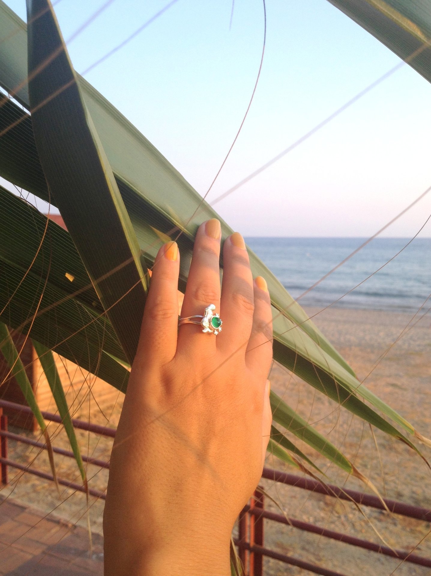 Princess of the Ocean - Mood Ring - Adjustable - 5 mm - Sterling Silver 925