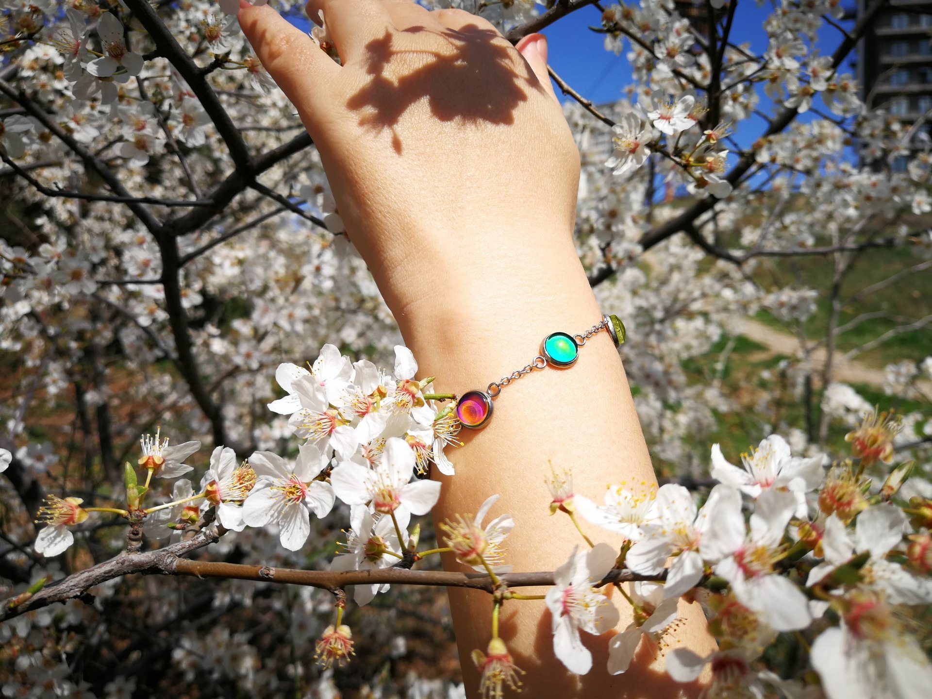 String of Luck - Mood Bracelet - 8 mm - Stainless Steel
