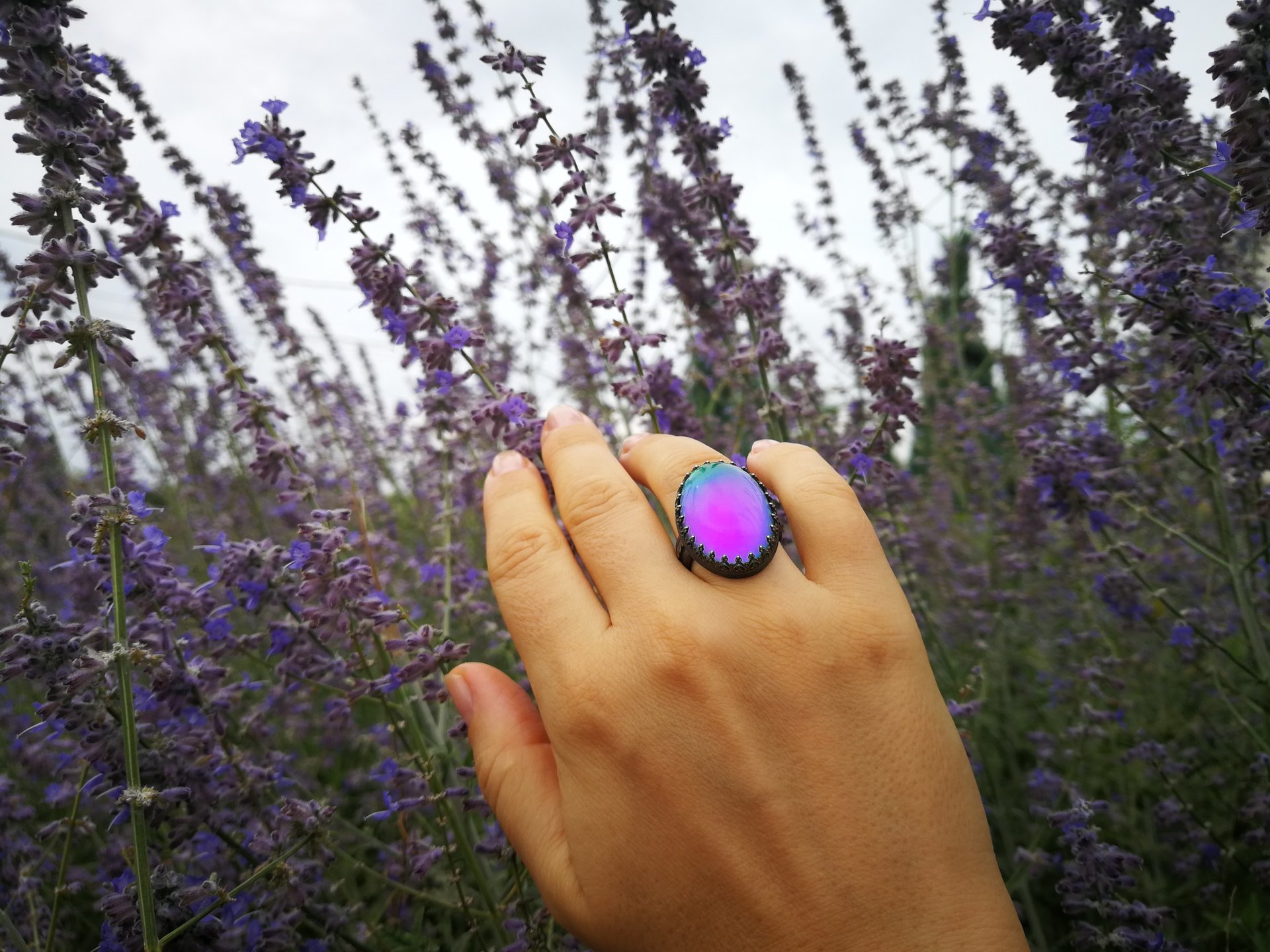 All for Love - Mood Ring - 25x18 mm - Sterling Silver 925