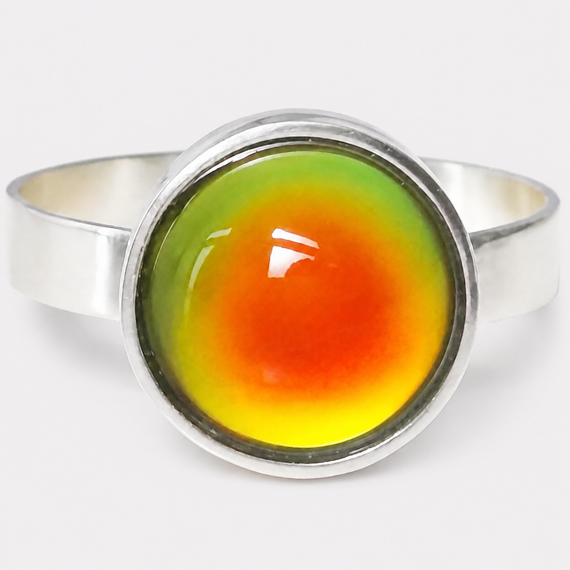 Princess of the Silver Light - Mood Ring - Adjustable or Non-Adjustable - 10 mm - Sterling Silver 925