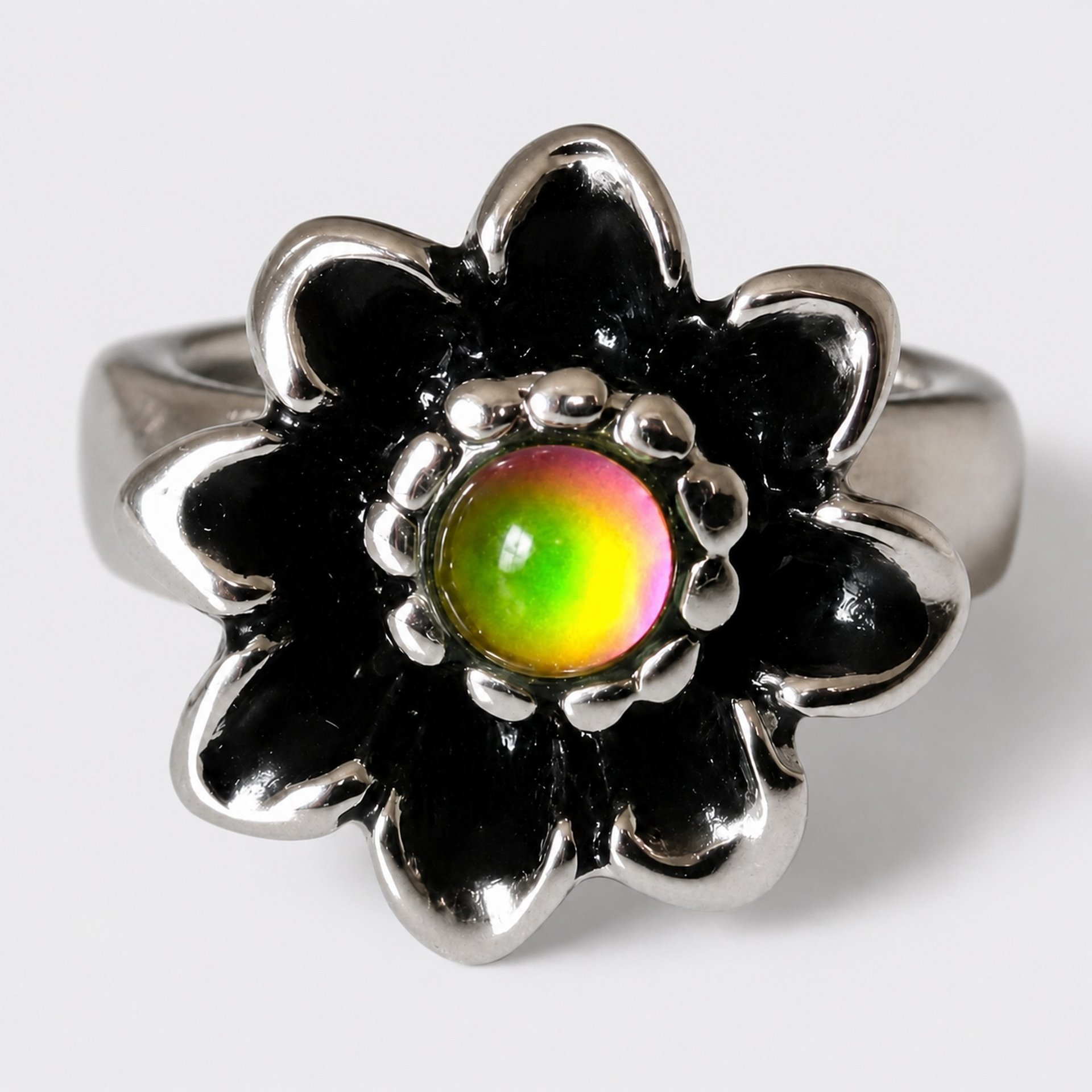 Princess of Rock - Mood Ring - 5 mm - Stainless Steel