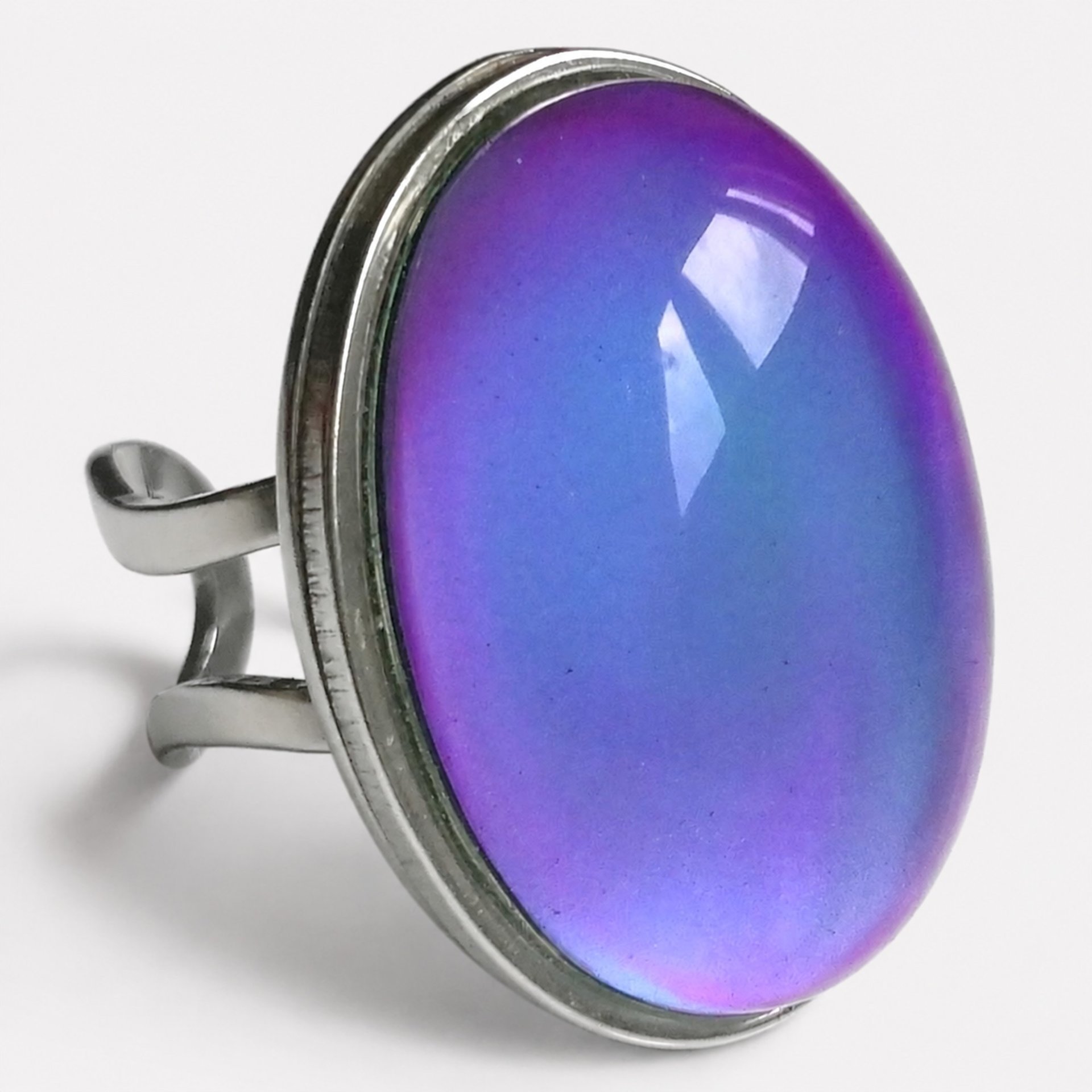 Queen of Destiny - Mood Ring - Adjustable - 25x18 mm - Stainless Steel