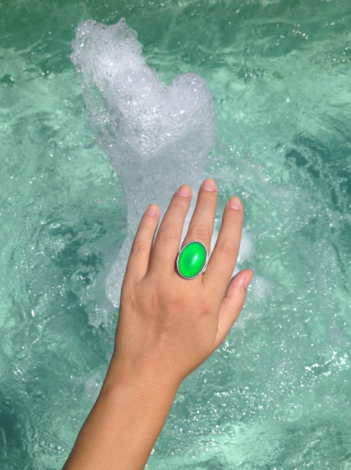 Silver Ring of Wishes - Mood Ring - 25x18 mm - Sterling Silver 925