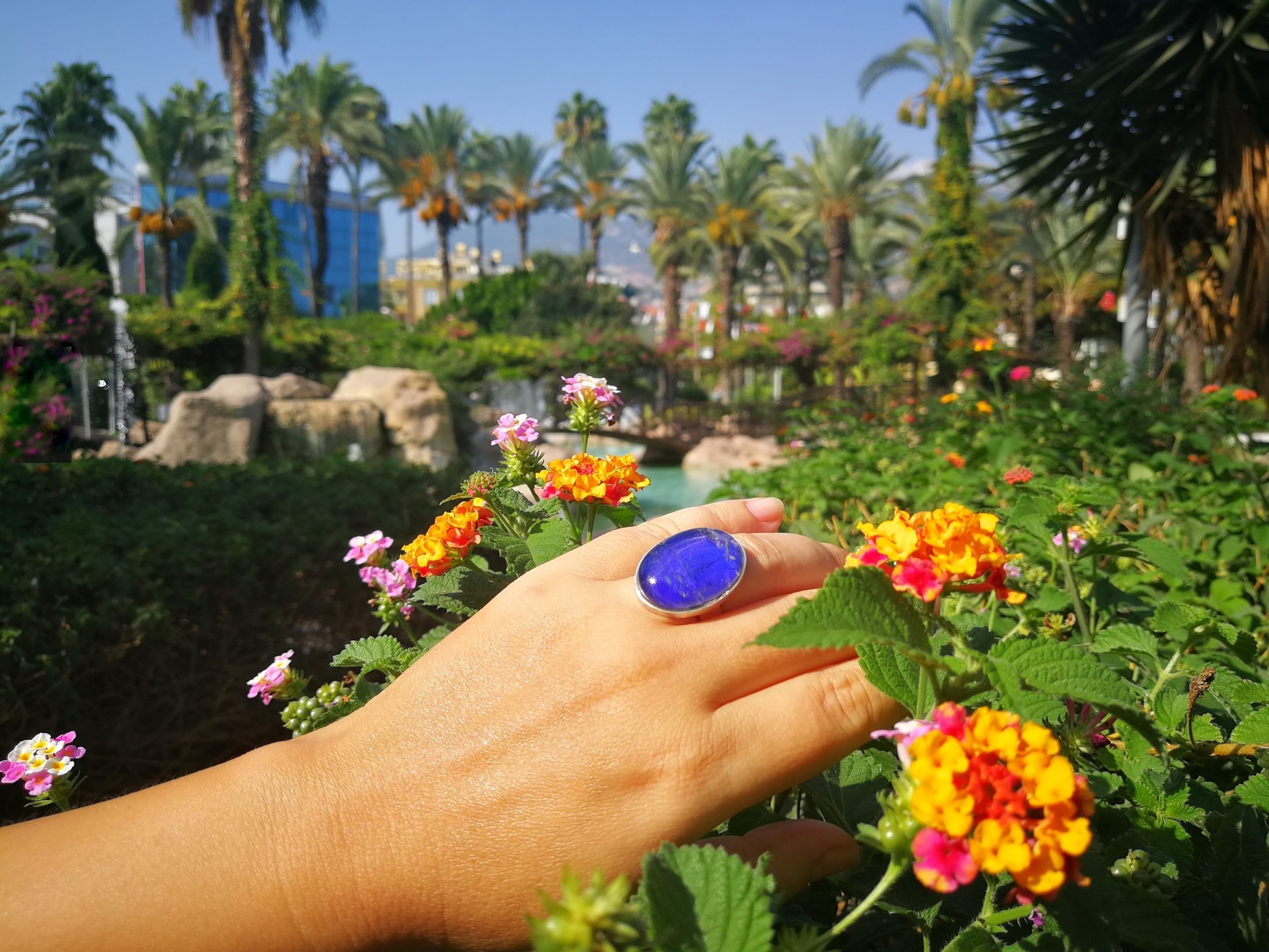 Holiday Ocean - Mood Ring - Crystal Quartz - 24x18 mm - Sterling Silver 925