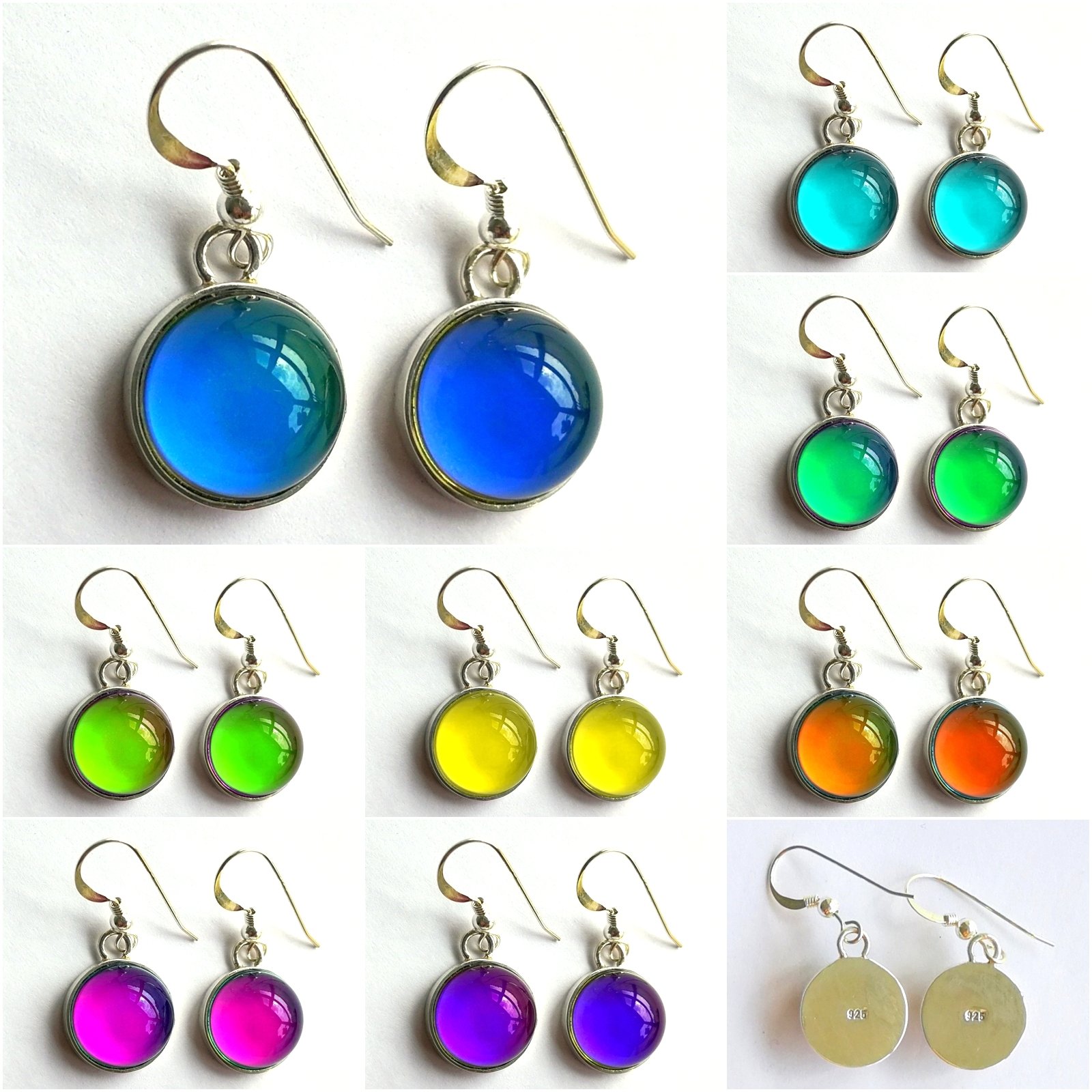 Celestial Spells - Mood Earrings - 13 mm - Sterling Silver 925